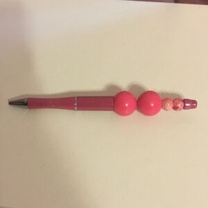 Pink Beaded Pen
